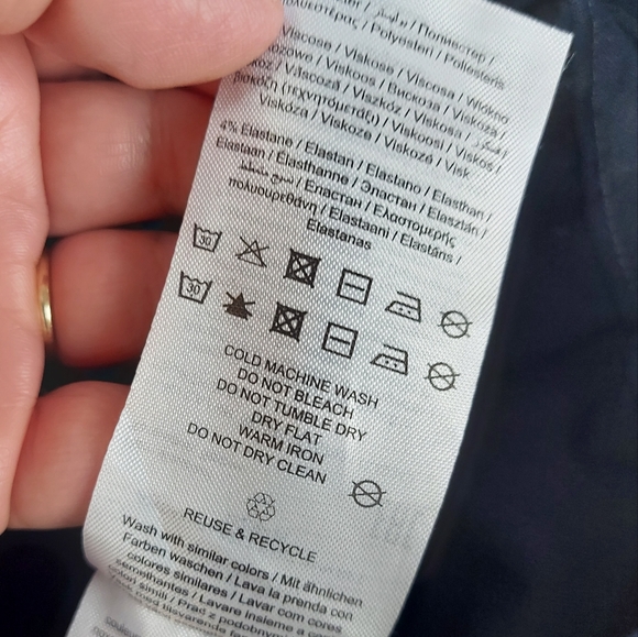 Jacqueline de Yong Navy High Paper bag Waist with Belt - Picture 7 of 7